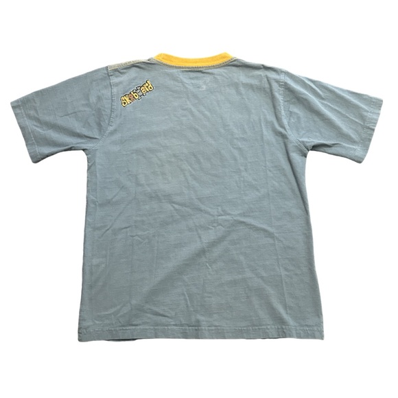 725 ORIGINALS blue/yellow graphic sk8 ringer baby tee, size L youth (10-12). - Picture 2 of 4